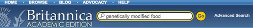 britannica online search box