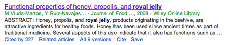 royal jelly article link
