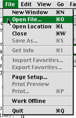 click on 'file' select 'open file'