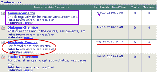 4 forums in main conference