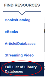 Library front page