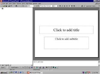 PowerPoint program window