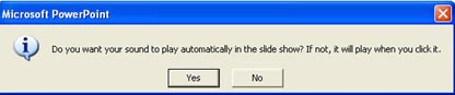 playing a sound dialog box