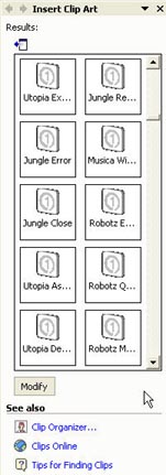 sound task pane