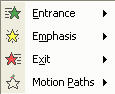 Custom Animation Drop-down Menu