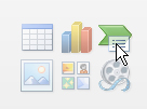 Insert SmartArt graphic icon