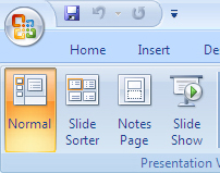 PowerPoint Views from the presentation group