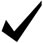check mark